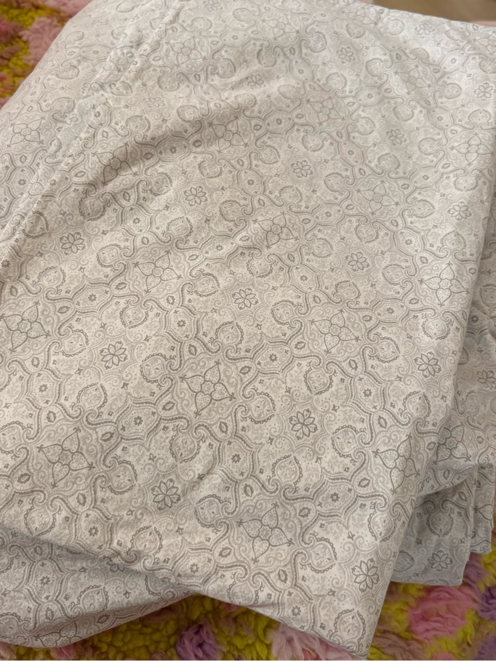 🍾 Ralph Lauren gray paisley Queen sheet set